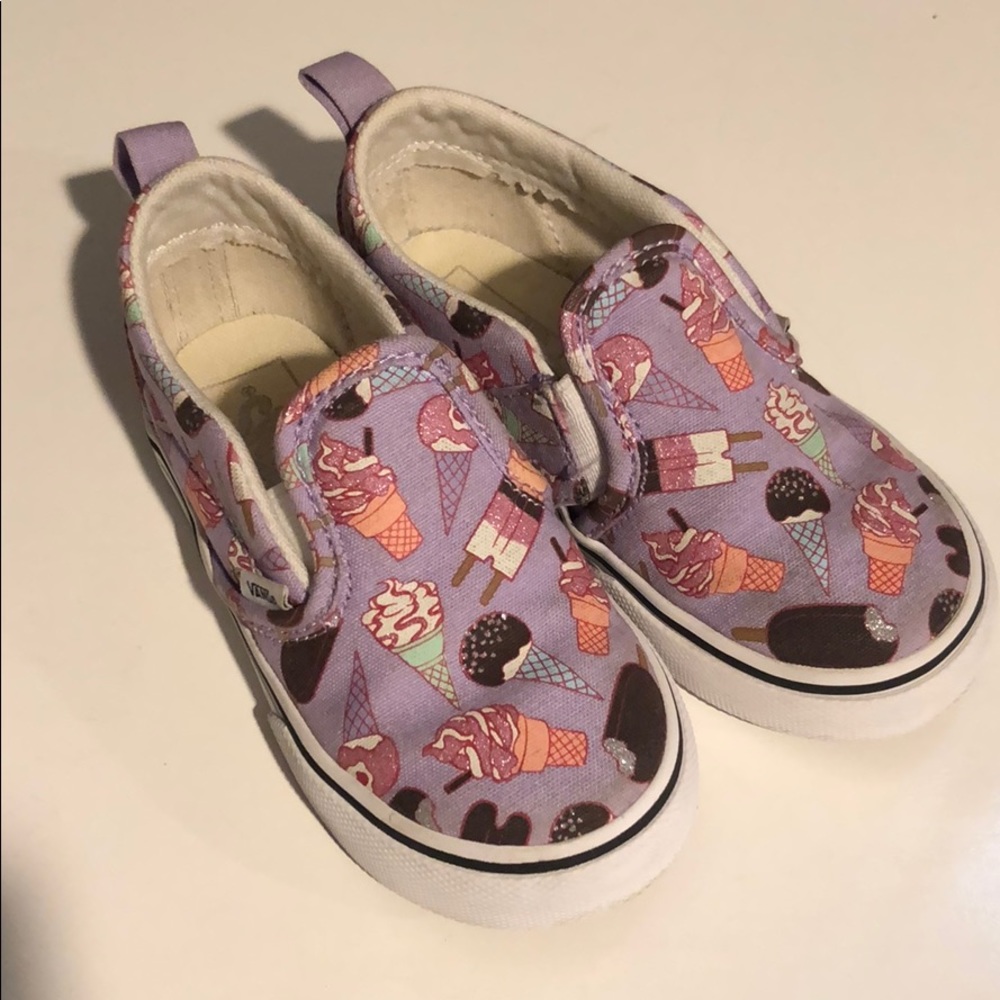 Girls ice cram print purple Vans